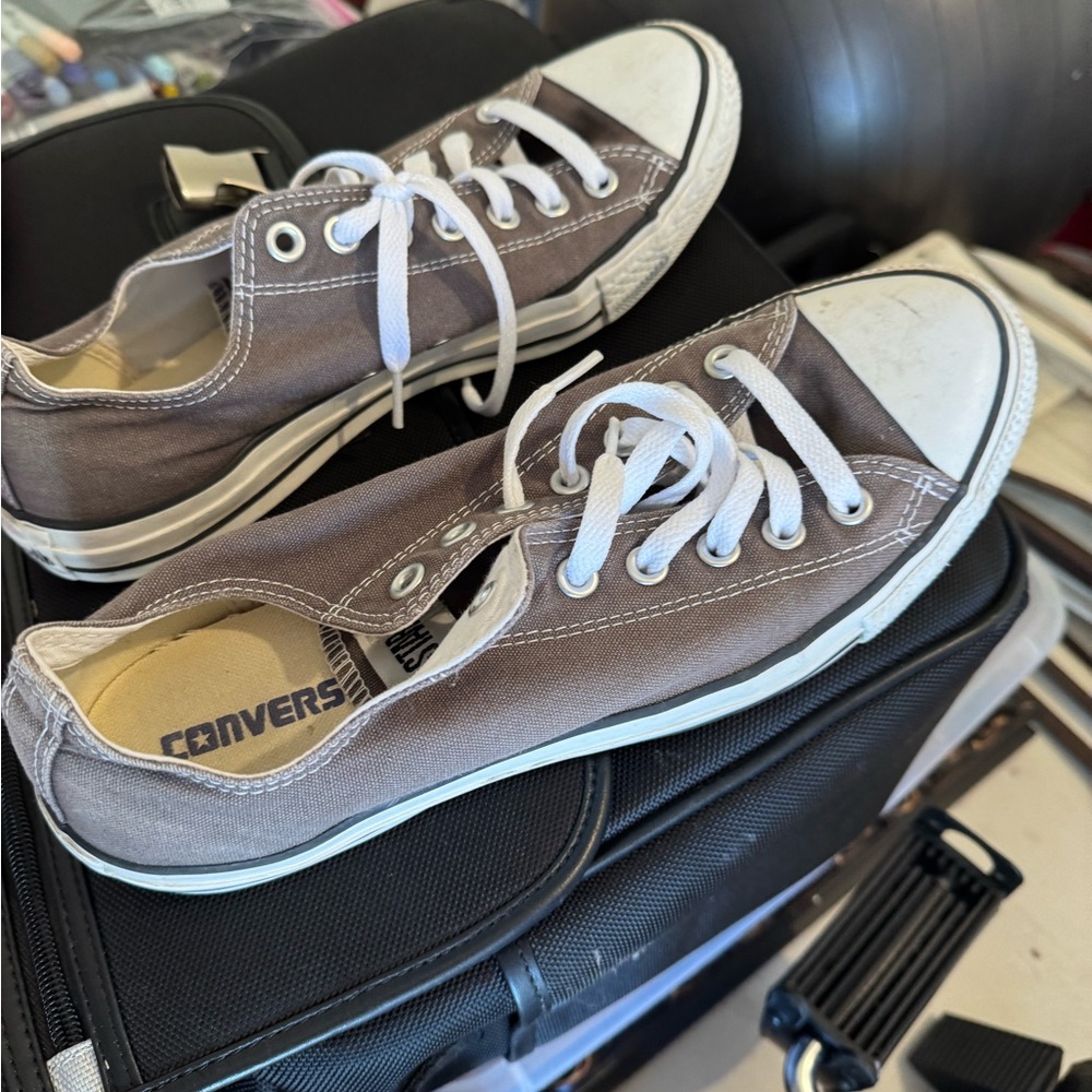 Converse Men's Gray Canvas Sneakers